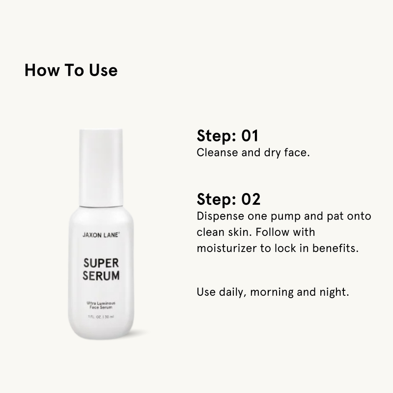 JAXON LANE Super Serum - Ultra Luminous Face Serum Serum