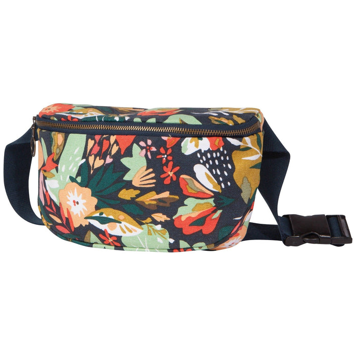 The Bullish Store Superbloom Cotton Hip Bag Adjustable Strap | Floral Waist Belt Bag Fanny Pack