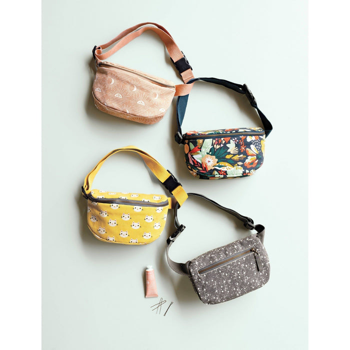 The Bullish Store Superbloom Cotton Hip Bag Adjustable Strap | Floral Waist Belt Bag Fanny Pack