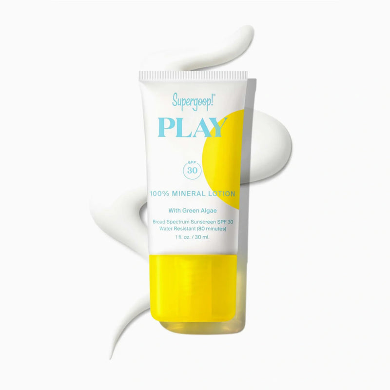 Nava Beauty Supergoop! Play 100% Mineral Lotion With Green Algae SPF 30 White Smoke 1 Oz