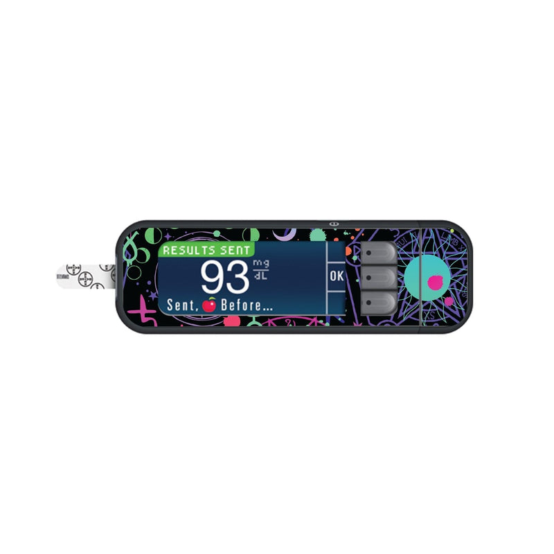 Peelz Supernatural Symbols Sticker for Bayer Contour Next Glucometer Peelz/Stickers