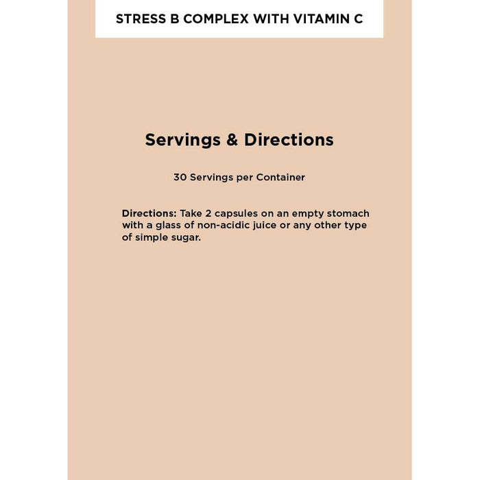 Zuma Nutrition - Stress B Complex with Vitamin C