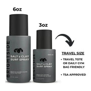 Brightside Brightside Salt & Clay Surf Spray Travel Size 3 Fl Oz Spray Dark Slate Gray