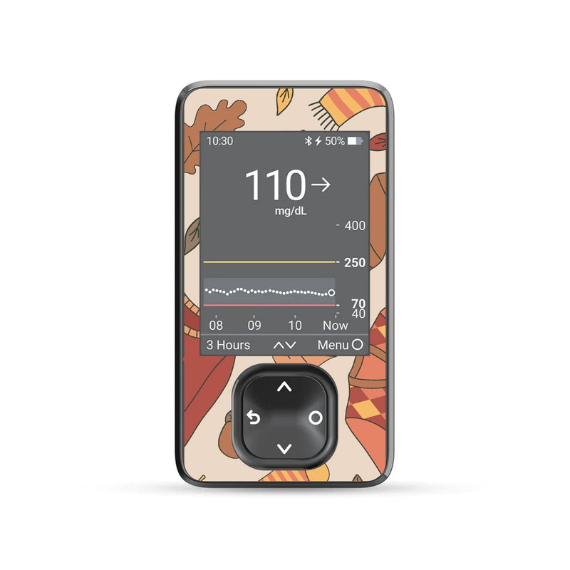 Peelz Sweaters & Leaves DEXCOM G7 and Stelo and G6 Touchscreen Receiver Sticker Peelz/Stickers