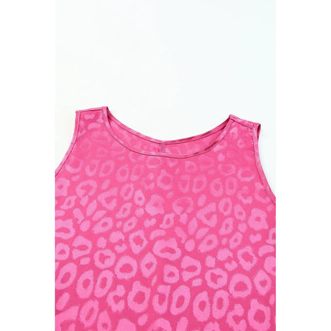 Sweet Days Leopard Round Neck Tank