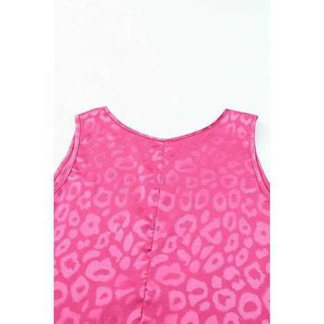 Sweet Days Leopard Round Neck Tank