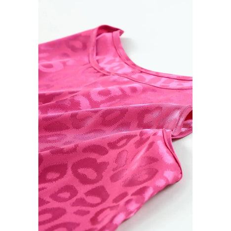 Sweet Days Leopard Round Neck Tank