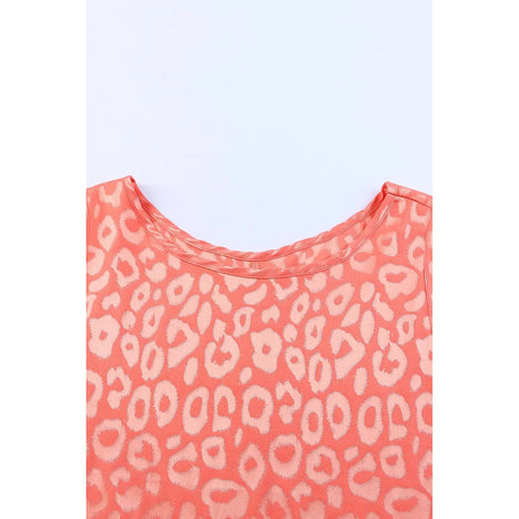 Sweet Days Leopard Round Neck Tank