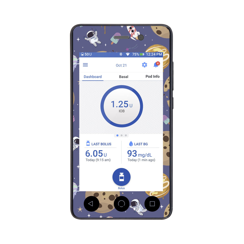 Peelz Sweet Space Sticker for Omnipod DASH® PDM – Pump Peelz Peelz/Stickers