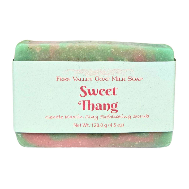 Fern Valley Soap Natural Goat Milk Soap | Exfoliating Kaolin Clay Scrub |  Sweet Thang Goat Milk Soap