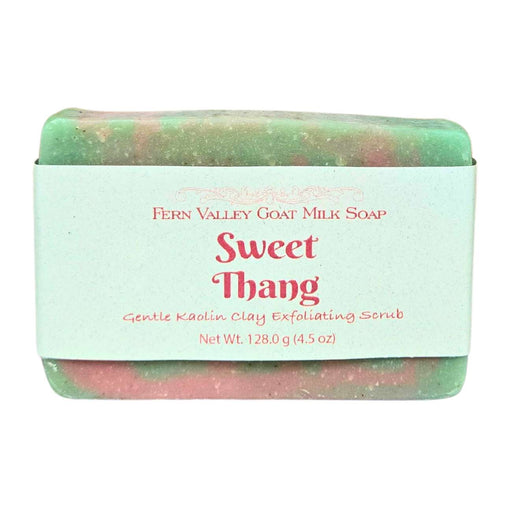 Fern Valley Soap Natural Goat Milk Soap | Exfoliating Kaolin Clay Scrub |  Sweet Thang Goat Milk Soap