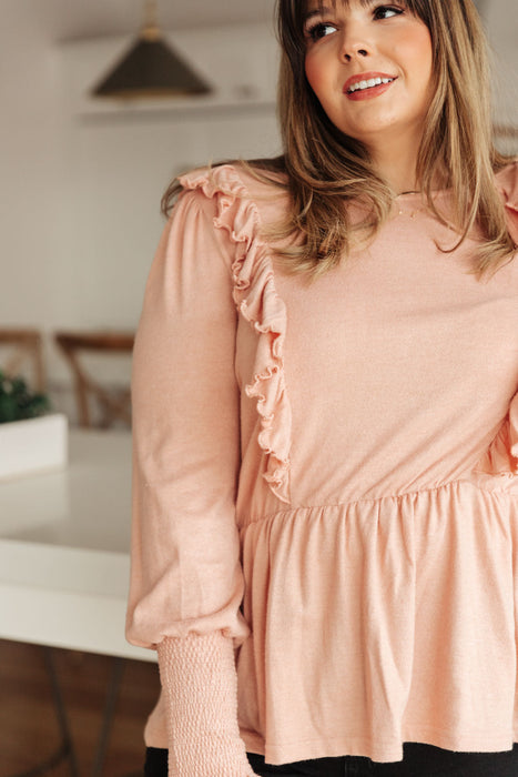 Sweet Confession Top In Blush