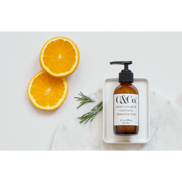 C&Co.® Handcrafted Skincare Sweet Orange & Rosemary Cleansing Milk