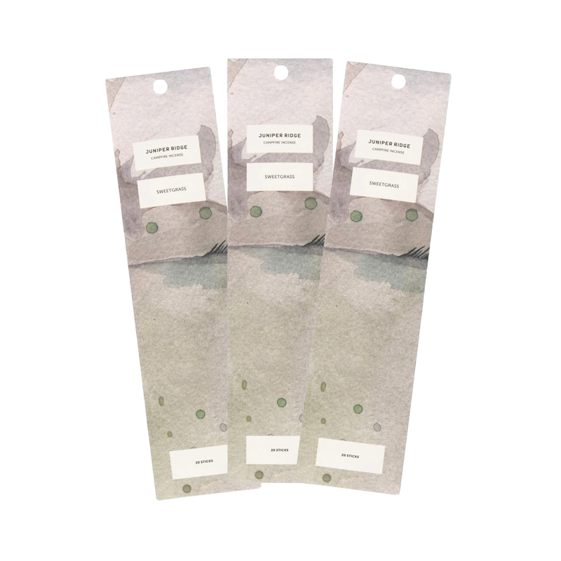 Juniper Ridge Sweetgrass Campfire Incense (20 Sticks) 3-Pack Incense