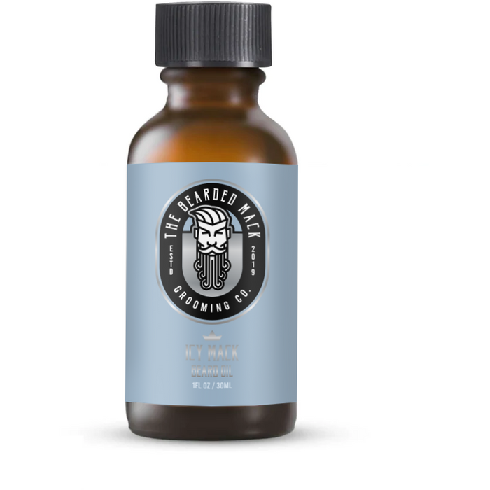 The Bearded Mack Grooming Co Icy Mack Beard Oil -  Eucalyptus, Peppermint + Tea Tree