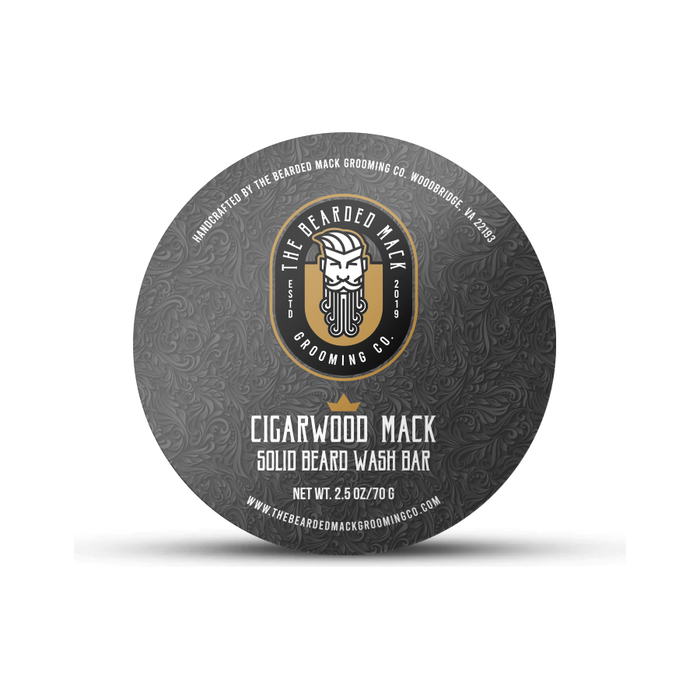 The Bearded Mack Grooming Co Cigarwood Mack Solid Beard Wash Bar - Tobacco, Oud + Smoky Vanilla