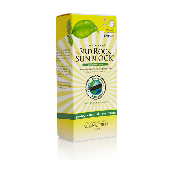 3rd Rock Essentials 3rd Rock Sunblock® Sunscreen Lotion - Aromatherapeutic - Zinc Oxide 35 SPF All Natural SunBlock