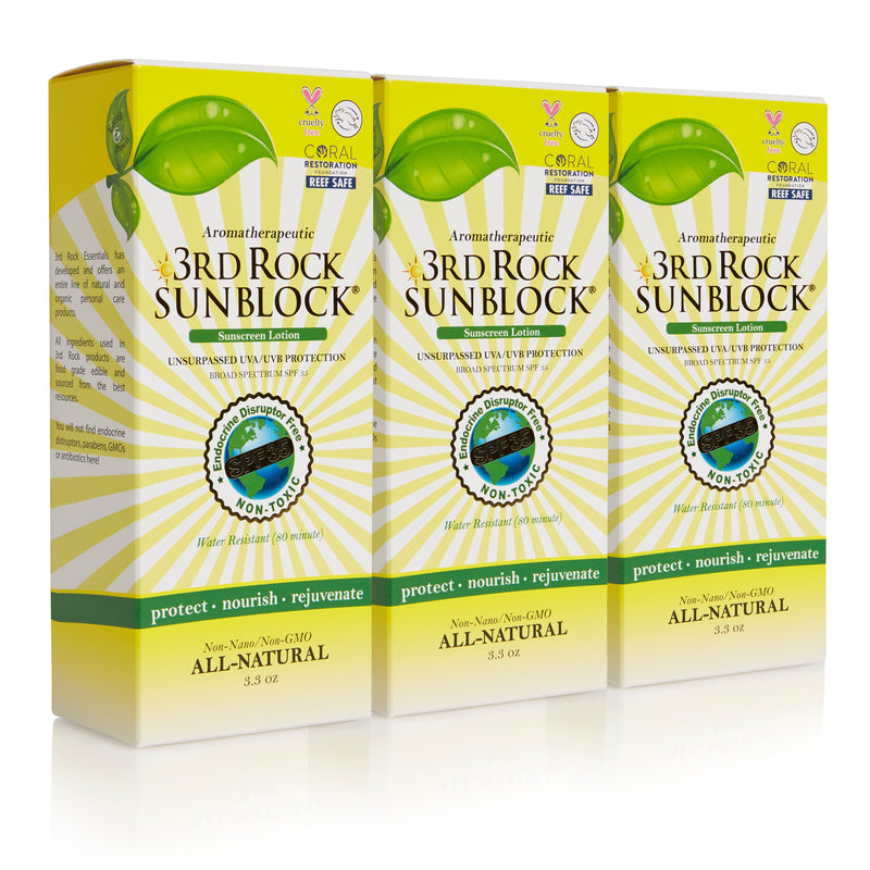 3rd Rock Essentials 3rd Rock Sunblock® Sunscreen Lotion - Aromatherapeutic - Zinc Oxide 35 SPF All Natural SunBlock