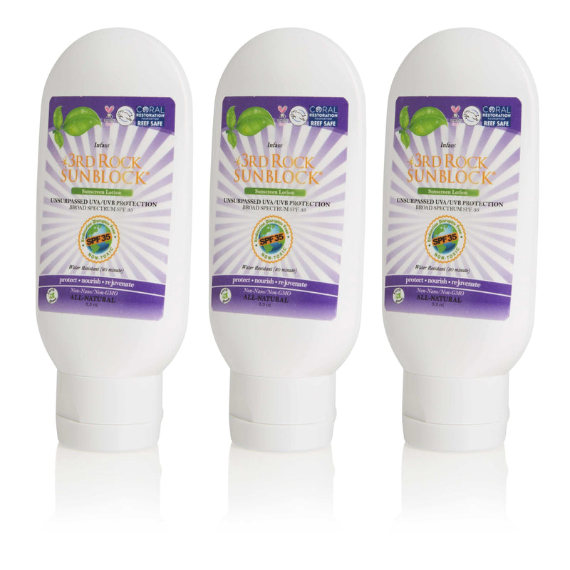 3rd Rock Essentials 3rd Rock Sunblock® For Infants - All Natural Infant Sunscreen - Zinc Oxide SPF 35 All Natural SunBlock