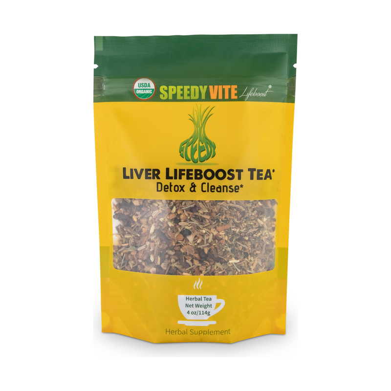 SpeedyVite® Liver LifeBoost® Tea | USDA Organic Herbal Liver Support* (4 oz / 8 oz / 28 Bags) | SpeedyVite® - FREE SHIPPING Tea