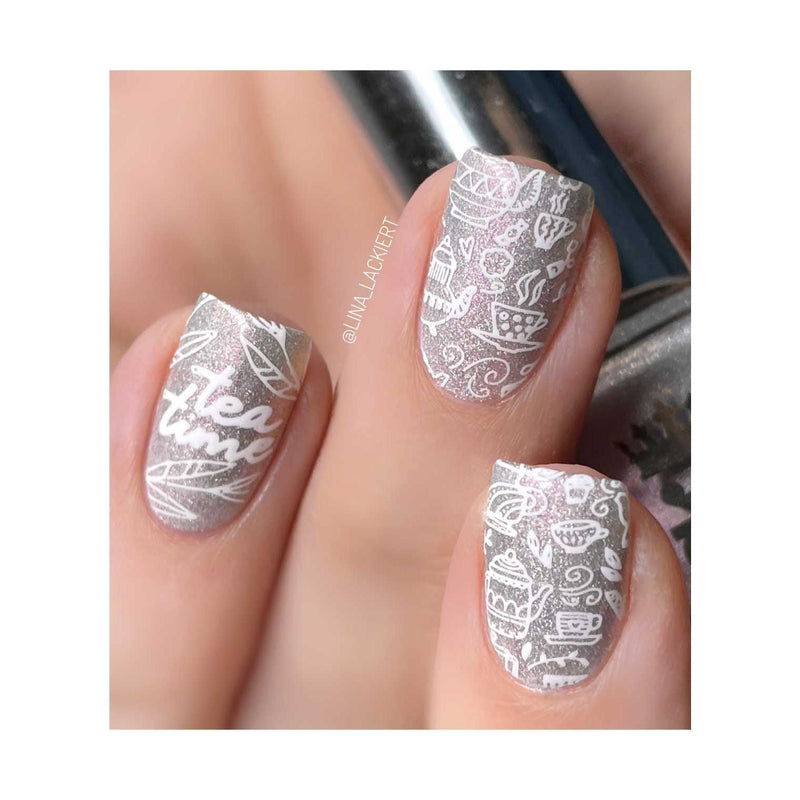 UberChic Beauty Tea Time Stamping Plate