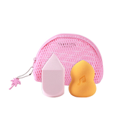 Profusion Cosmetics It's a Vibe | Feel the Beat 3-pc Blending Sponge and Bag Set Makeup Brushes