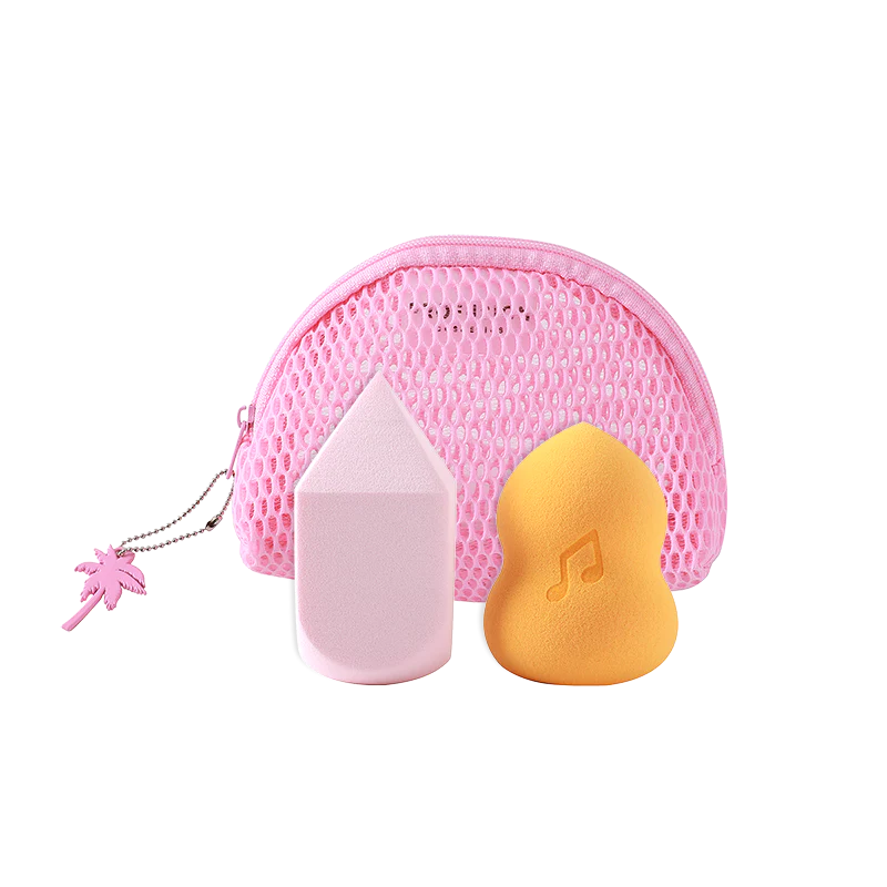 Profusion Cosmetics It's a Vibe | Feel the Beat 3-pc Blending Sponge and Bag Set Makeup Brushes