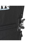 RIO Medical Supplies Lightweight Steel Transport Wheelchair, Fixed Full Arms, 19" Seat