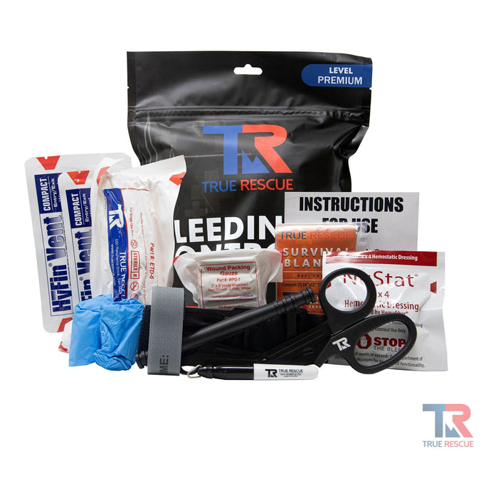 Bleeding Control Kit by True Rescue - Mylar