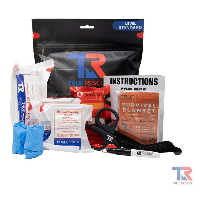 Bleeding Control Kit by True Rescue - Mylar