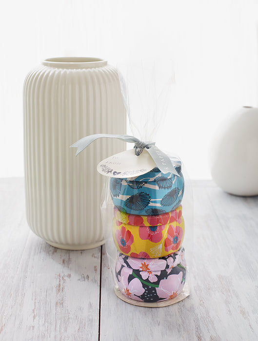 Small Tin Candle Trio