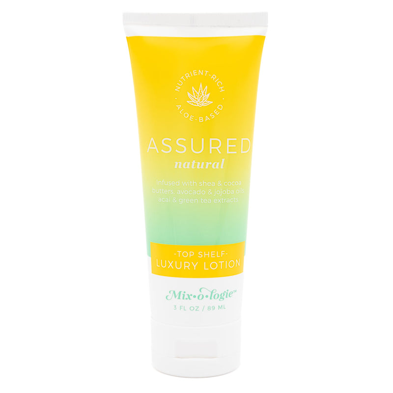MIXOLOGIE Assured (Natural) | Top Shelf Luxury Lotion (3 Fl. Oz) Women's Lotion