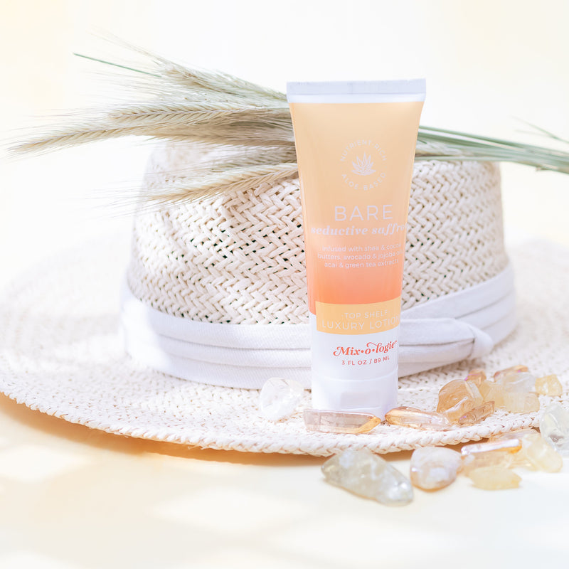 MIXOLOGIE Bare (seductive saffron) | Top Shelf Luxury Lotion (3 Fl. Oz) Women's Lotion