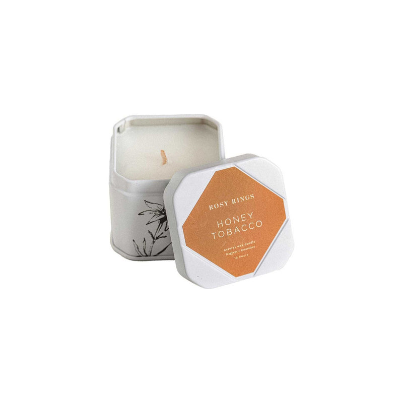 Rosy Rings Honey Tobacco Travel Tin Travel Tin Candle