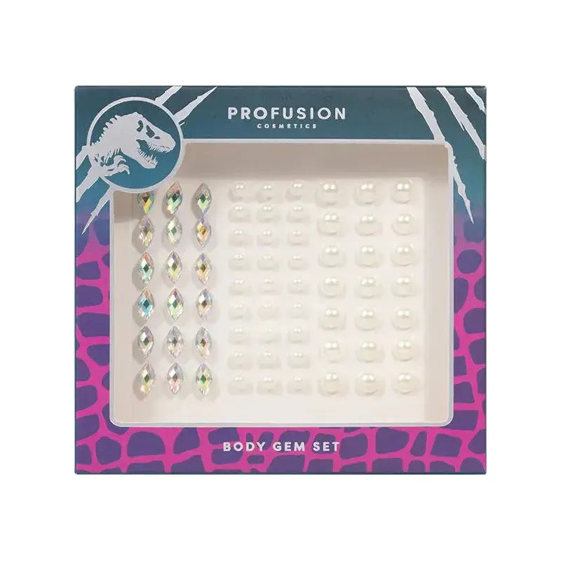 Profusion Cosmetics Jurassic World Visitor | Cosmetic Bag & Gem Set Makeup Brushes