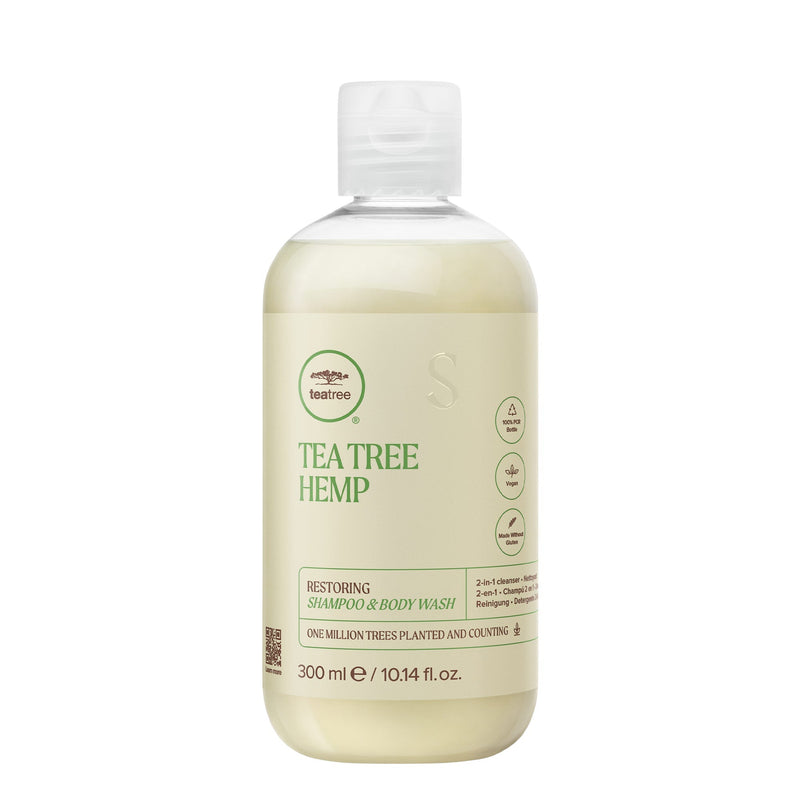 VIP Extensions Paul Mitchell Tea Tree Hemp Restoring Shampoo & Body Wash, 33.8 oz Shampoo Light Gray