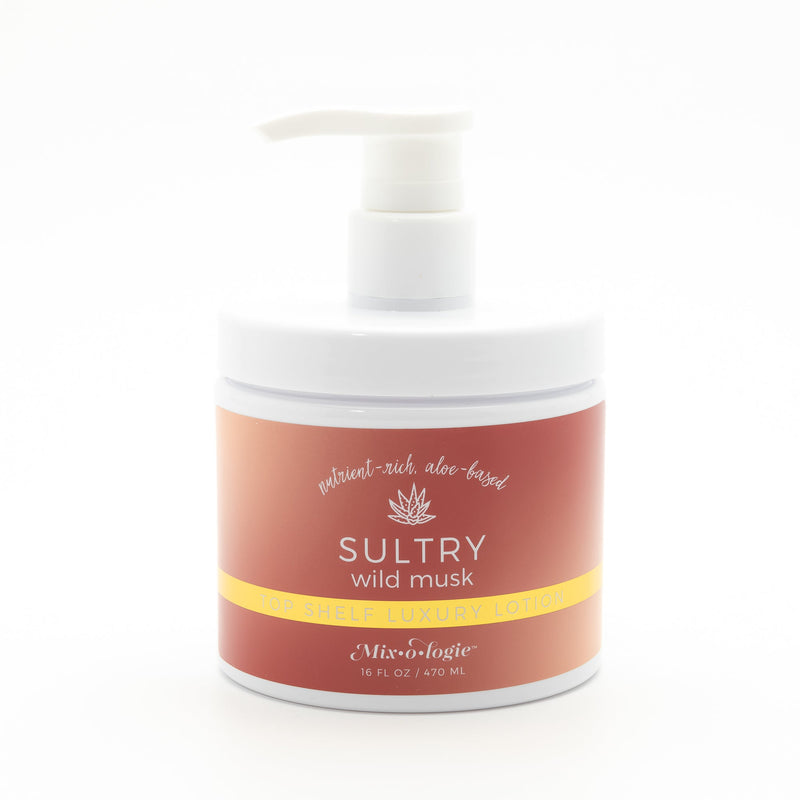 MIXOLOGIE Mixologie Sultry (Wild Musk) Women's Products White Smoke 16 OZ TUB of Top Shelf Luxury Lotion