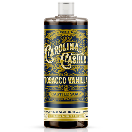Carolina Castile Soap Tobacco Vanilla Castile Soap White Smoke 32 oz