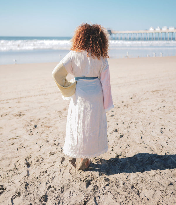 MUSLIN COTTON KIMONO BATHROBE