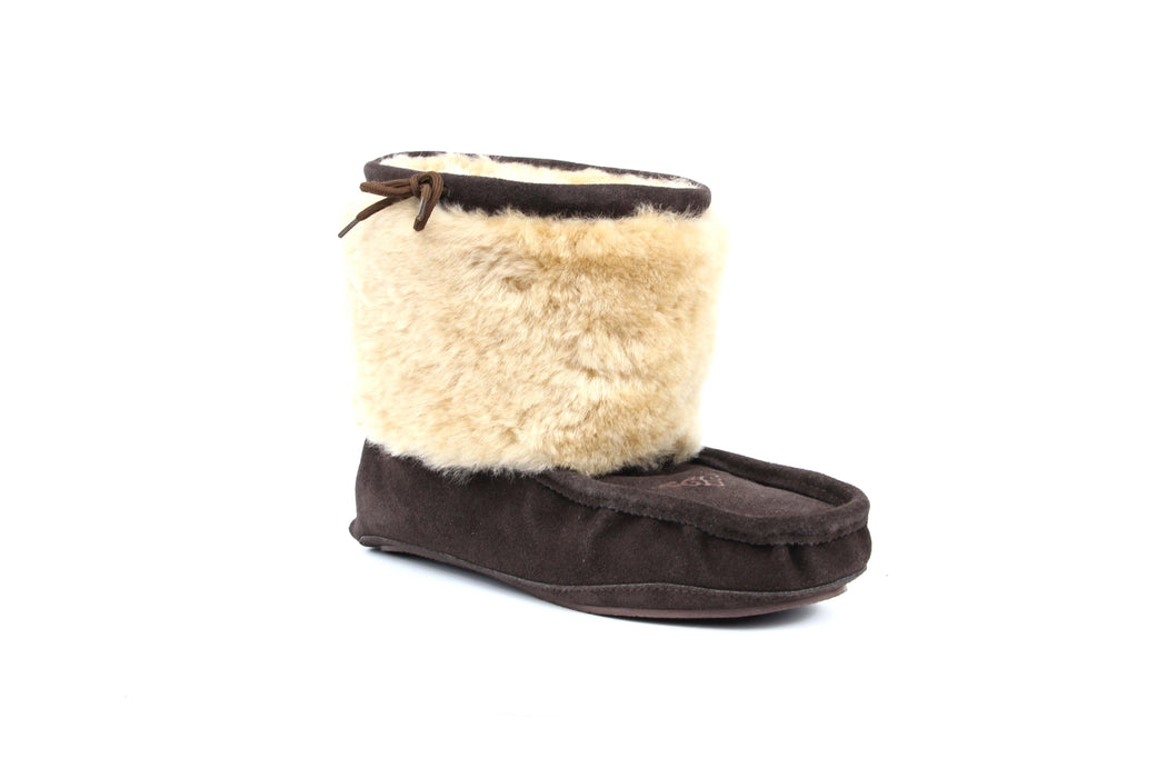 Moccasin Bootie - Chocolate