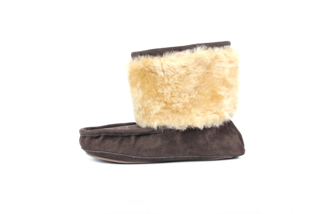 Moccasin Bootie - Chocolate