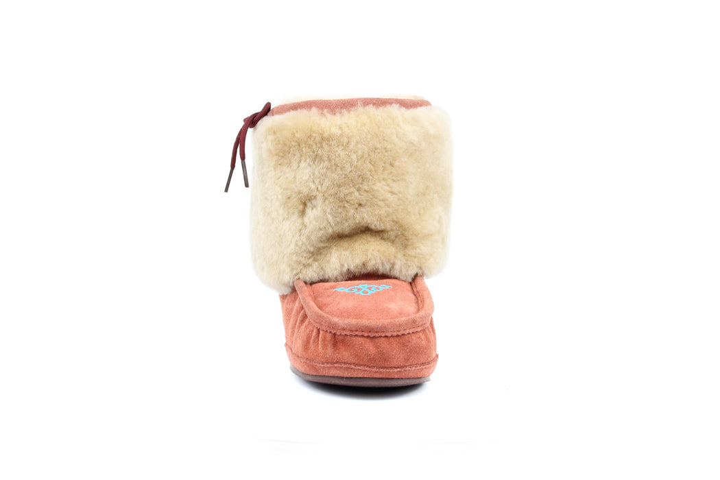 Moccasin Bootie - Faded Red