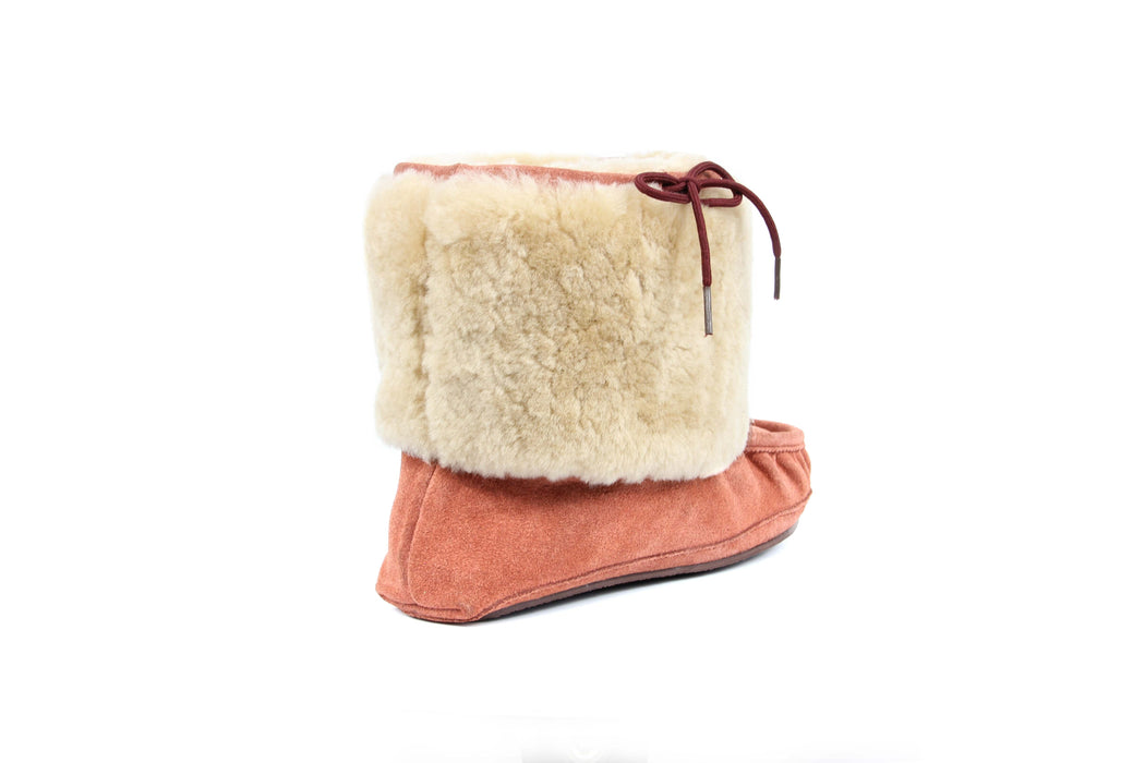 Moccasin Bootie - Faded Red