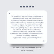 Clara & Fritz Tallow Shop Tallow-Based Oil Cleanser Facial Cleansers