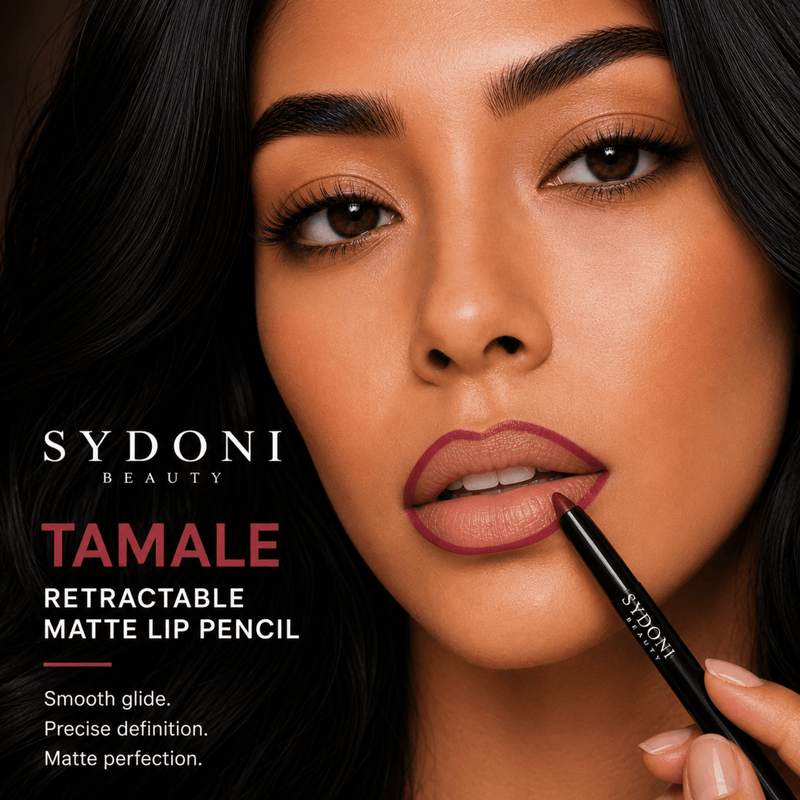 Sydoni Skincare and Beauty SYDONI RETRACTABLE MATTE LIP PENCIL with SHEA BUTTER 9 Rich, Smudge‑Resistant Shades Lip Liner