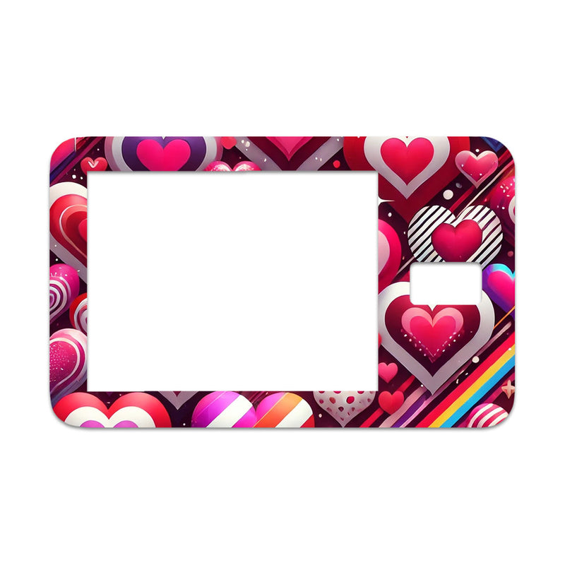 Peelz Sparkly Hearts Sticker for Tandem t:slim Peelz/Stickers
