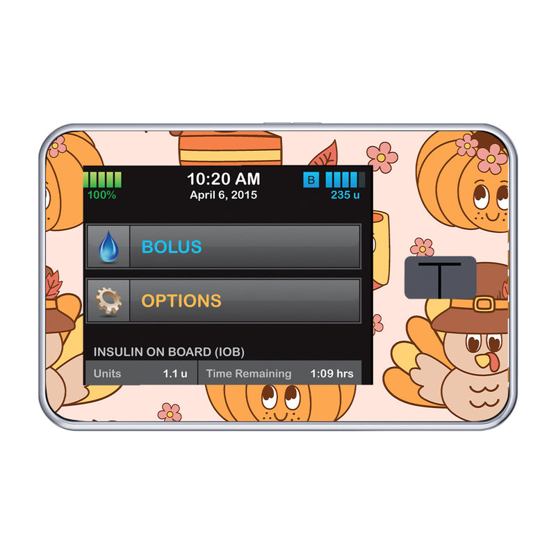 Peelz Cozy Harvest Tandem t:slim X2 - Pump Peelz Peelz/Stickers