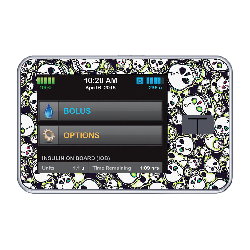 Peelz Bone Glow Tandem t:slim X2 - Pump Peelz Peelz/Stickers