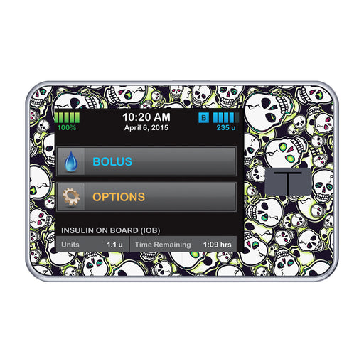 Peelz Bone Glow Tandem t:slim X2 - Pump Peelz Peelz/Stickers