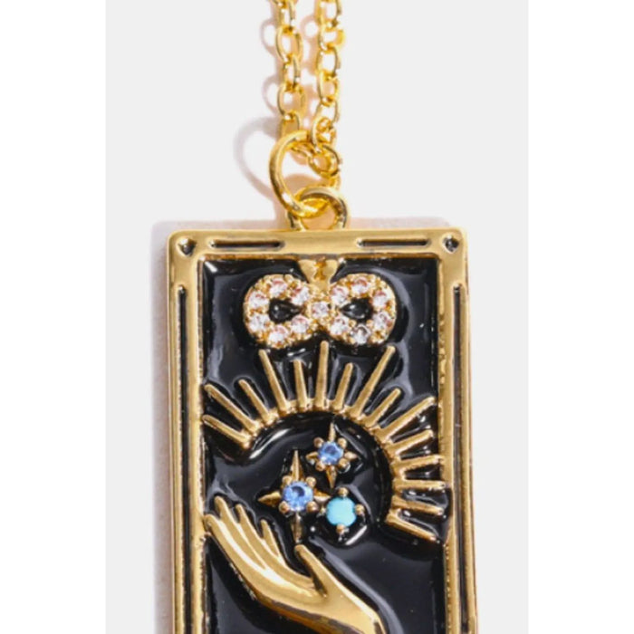 Tarot Card Pendant Stainless Steel Necklace